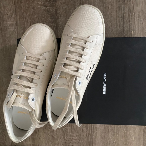 AUTHENTIC SAINT LAURENT court classic Sneakers -37 ( bran - Picture 4 of 5